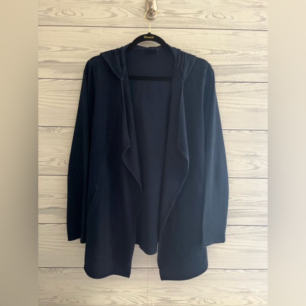 J.Jill Pure Jill Indigo Light weight Sweater Jacket M